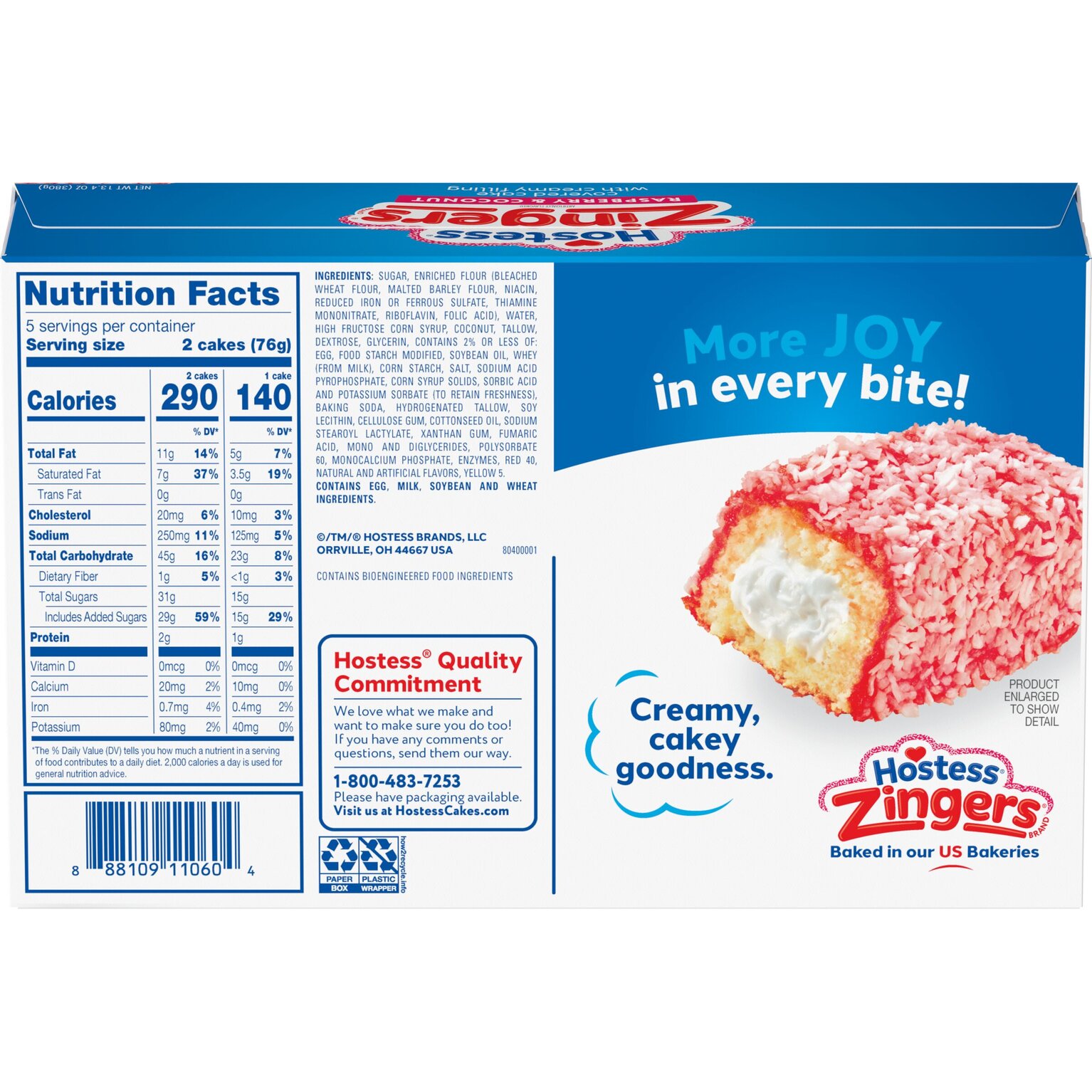 Hostess Zingers Ingredients
