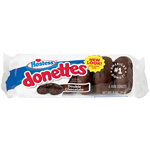 Single serving pack of Double Chocolate Hostess Donettes.