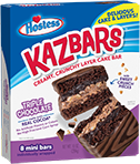 A box of Triple Chocolate Flavor Hostess Kazbars.